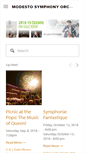 Mobile Screenshot of modestosymphony.org
